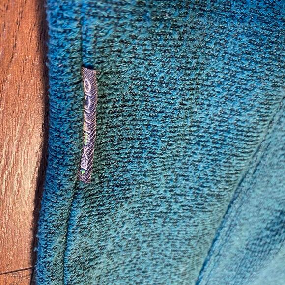 2008 Exofficio Teal Green 1/4 Button Up Pull Over Sweater - Picture 4 of 7